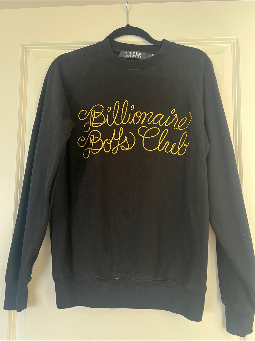 Billionaire Boys Club Black Crewneck with Gold Script Logo